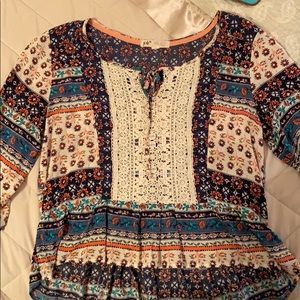 women’s boho top